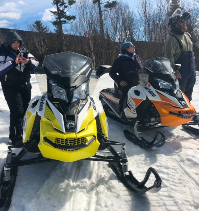 Preparing for Snowmobile Tour