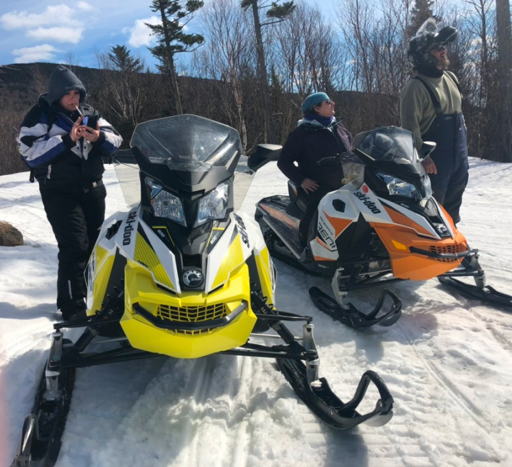 Preparing for Snowmobile Tour