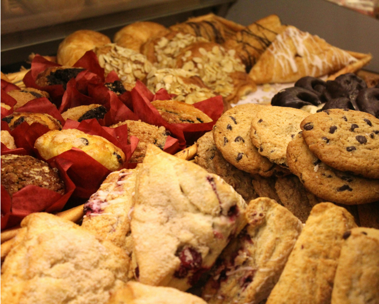 Selection of Baked Goods at Outfitter Store Café