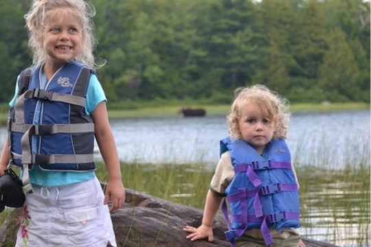 Kids at Lake Moosehead